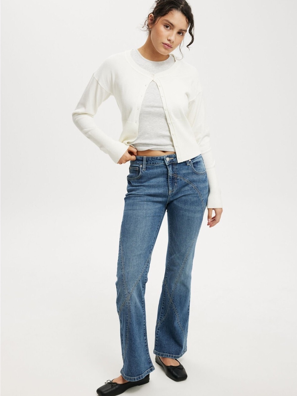 Cotton On Blue Stretch Bootcut Flare Mid-Rise Women’s Jeans 30